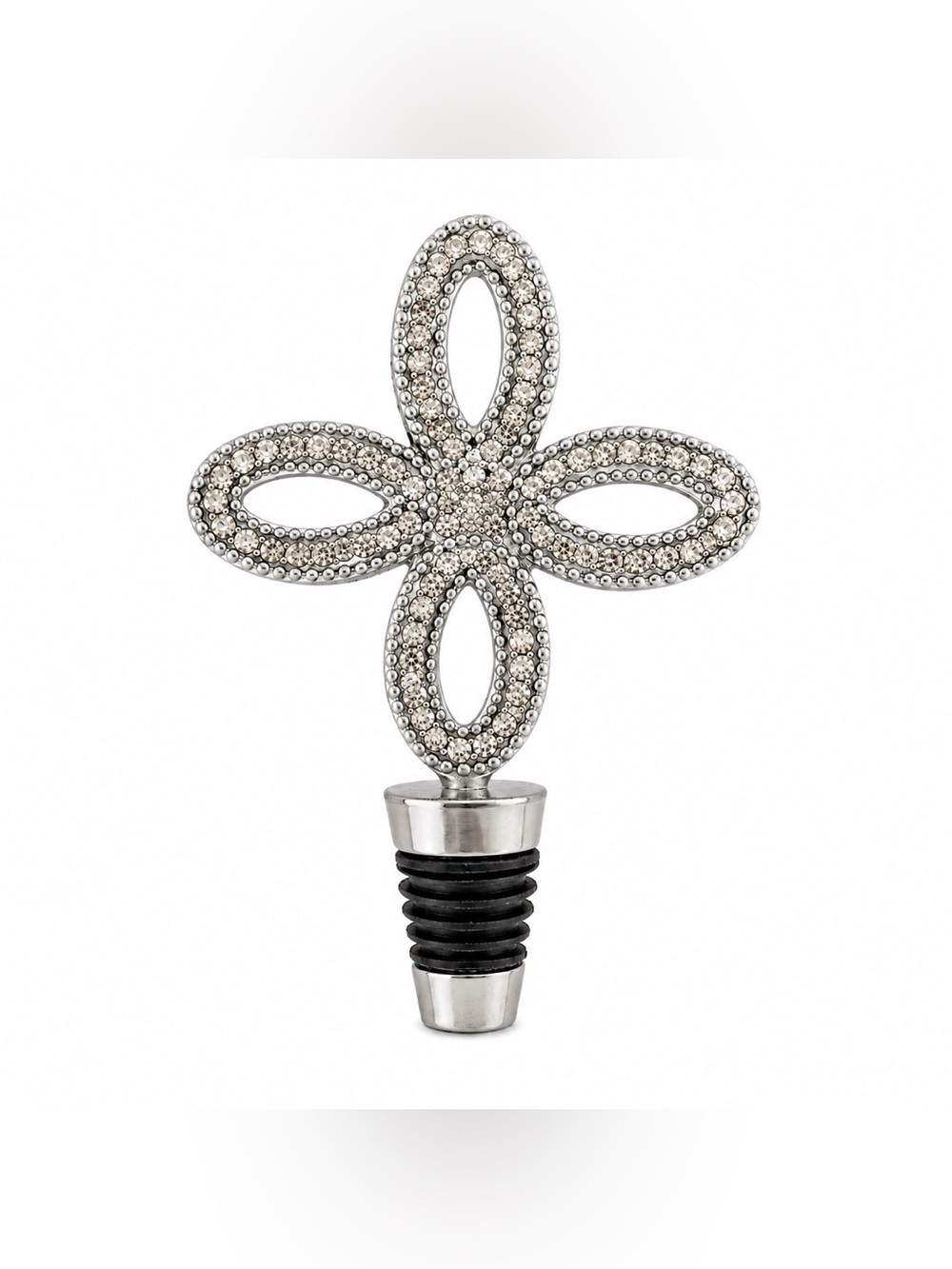 Nicole Miller Home LARGE Bottle Stopper Wine Infinity Bling Jeweled -  NIB